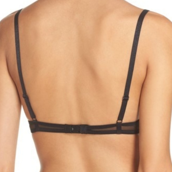 Free People Underwire Black Mesh Triangle Cup Bra - Picture 3 of 10